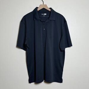 CornerStone Mens Performance Polo Shirt XL Black Golf